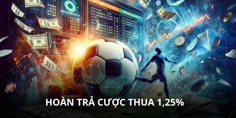 Hoàn trả cược thua Tin88 lên đến 1,2%